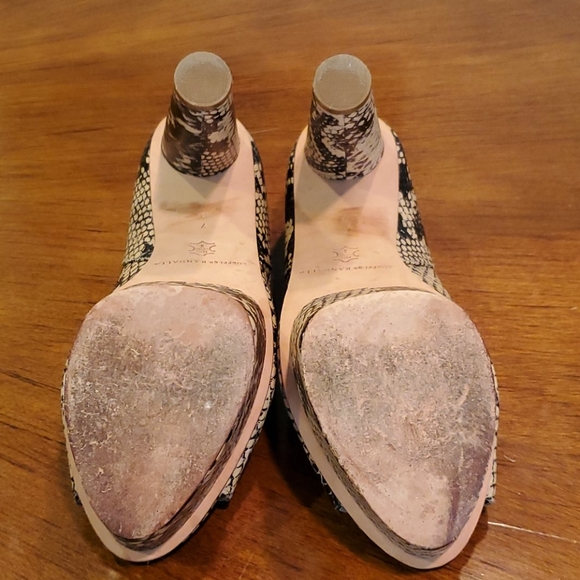 *SALE* Loeffler Randall snake print "Darcy" heels - Picture 6 of 10